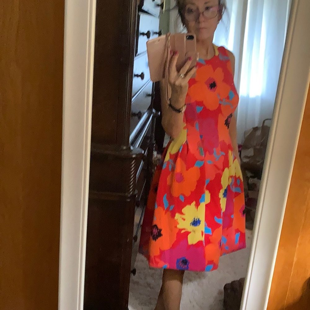NWOT Anne Klein colorful Sleeveless dress size 4